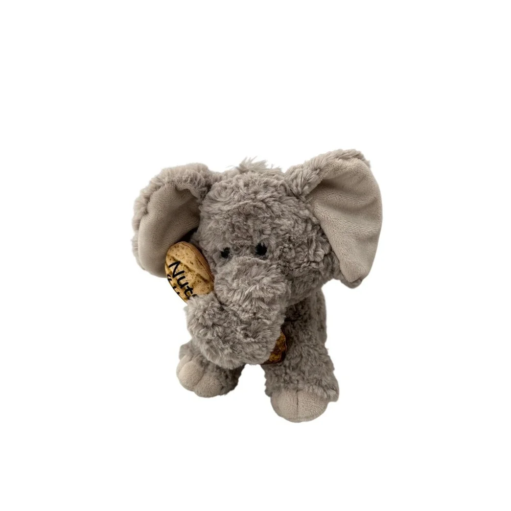 Aurora World Elephant Plush Grey Stuffed‎ Animal Nuts 4 U Peanut 10in Toy